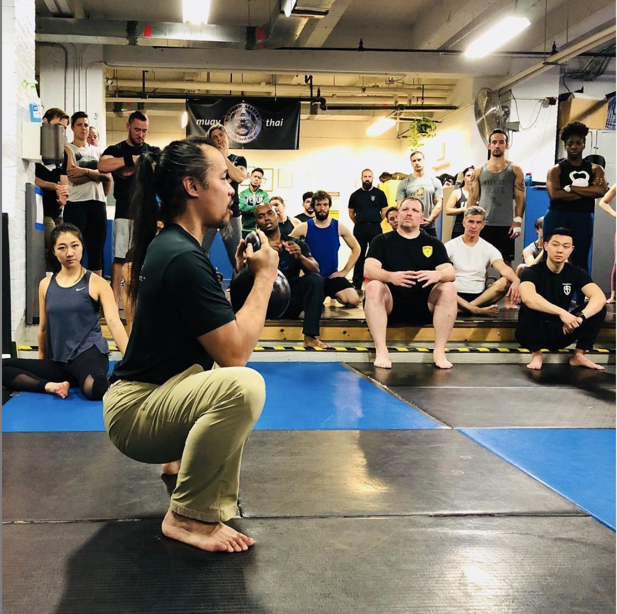 Dr Mark Cheng teaching a movement workshop